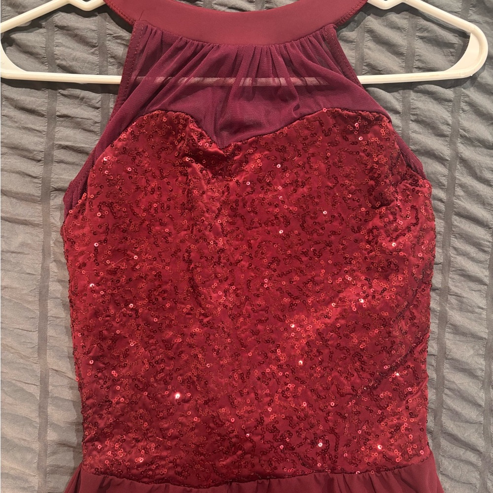 Weissman Burgundy Dance Costume - image 1